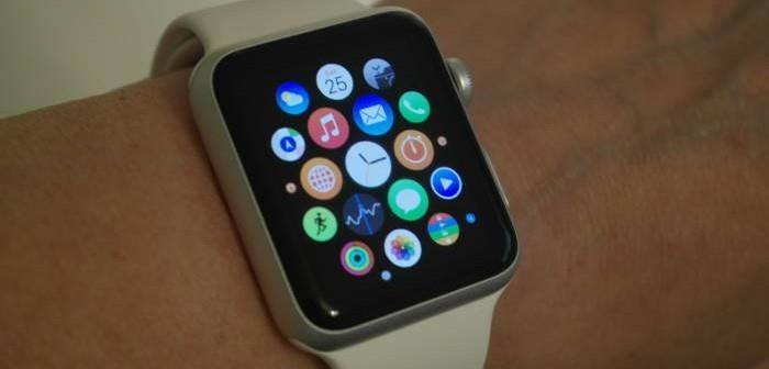 Apple Watch am Handgelenk