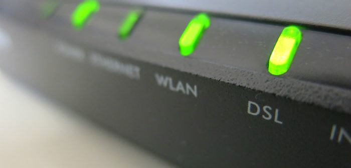 Router mit Kontrolleuchte DSL