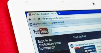 Youtube auf einem Tablet