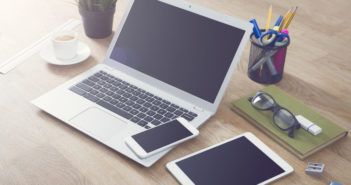 Laptop, Tablet und Handy
