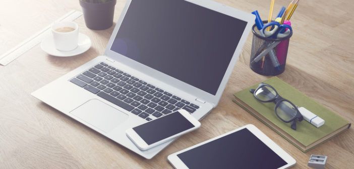 Laptop, Tablet und Handy